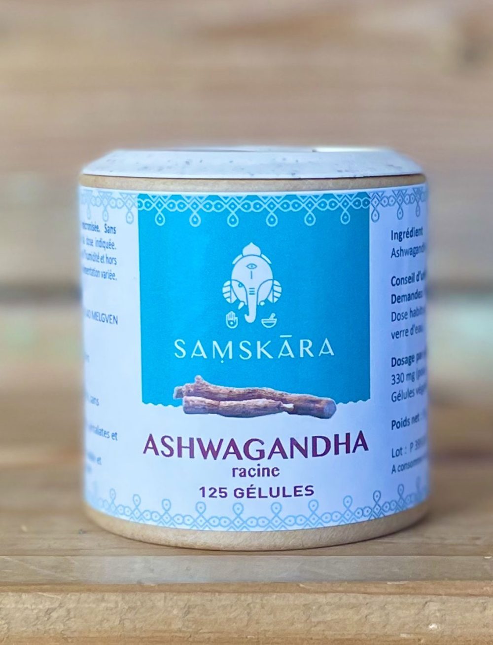 ASHWAGANDHA-125-GÉLULES SAMSKARA