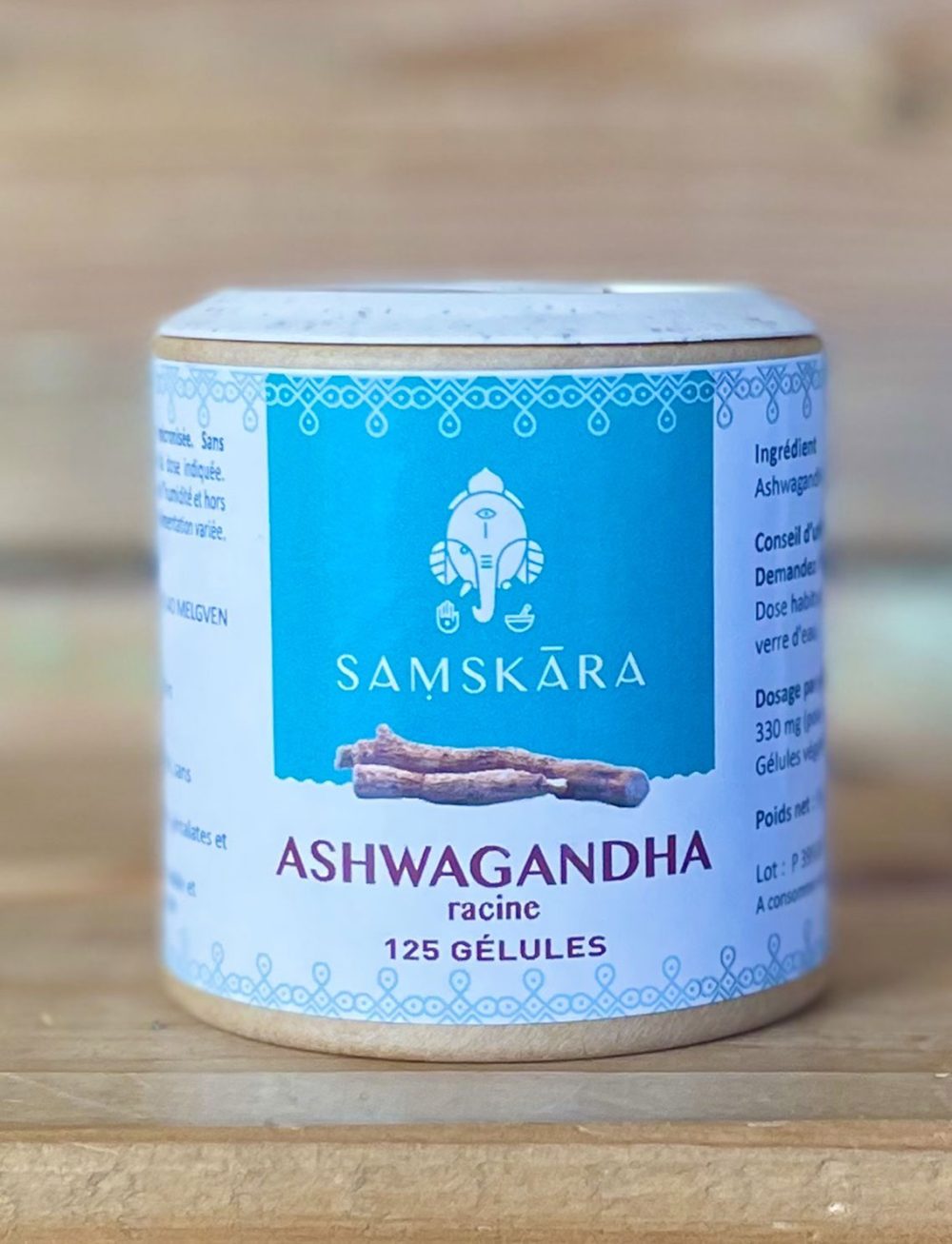 ASHWAGANDHA-125-GÉLULES SAMSKARA